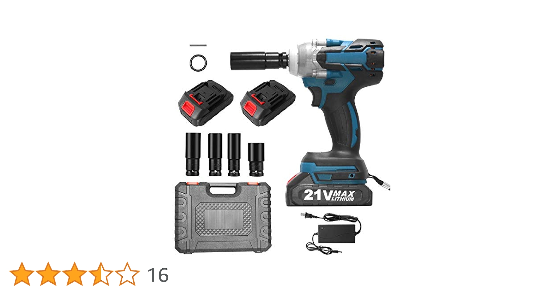 Amazon | インパクトレンチ 電動インパクトレンチ 21V 最大